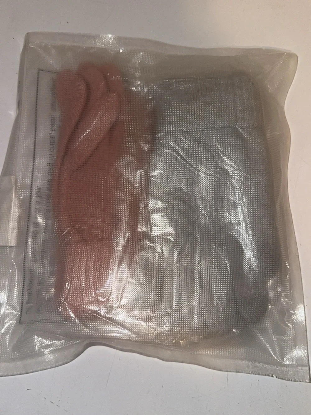 Women Cotton Glove Set - Pink and Gray